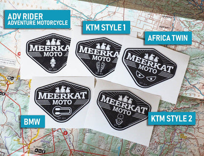 Meerkat Moto Rectangle Sticker - ADV Rider
