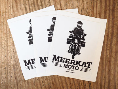 Meerkat Moto Rectangle Sticker - ADV Rider