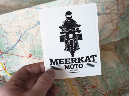 Meerkat Moto Rectangle Sticker - ADV Rider