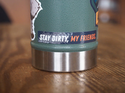 Stay Dirty My Friends - Tire Track Mini Sticker