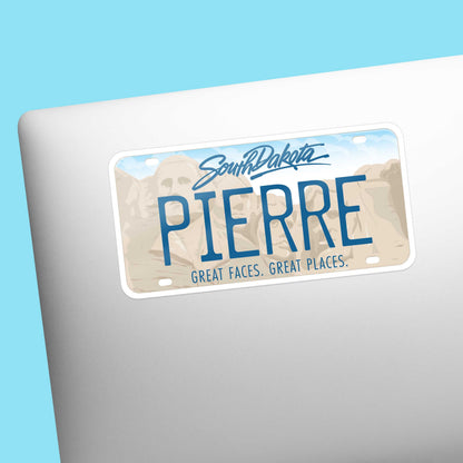 South Dakota License Plate Stickers - Choose Your SD City or National Park Decal