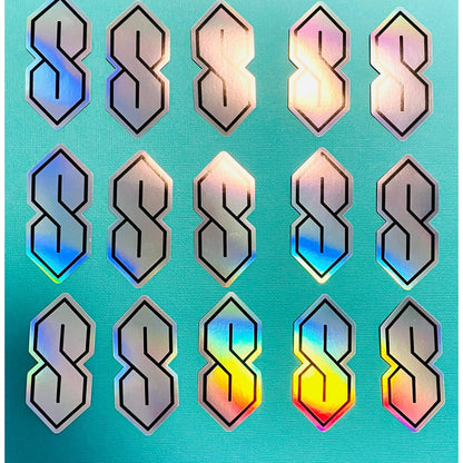 90s Holographic Cool S, Stussy S Sticker