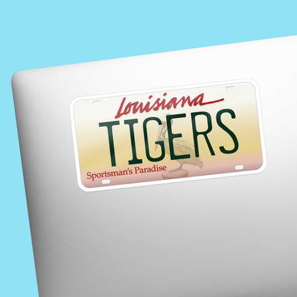 Tigers Louisiana License Plate Sticker