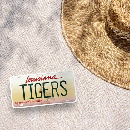 Tigers Louisiana License Plate Sticker